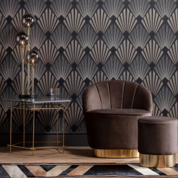 Kare Design Tafellamp Al Capone Goud 3-Lichts