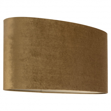 Richmond Lampenkap Addy Goud Velvet Ovaal 60cm
