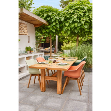 Hartman Set van 2 Sophie Teak Tuinstoel Roze