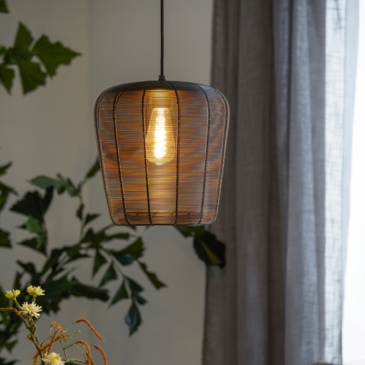 Light & Living Hanglamp Adeta Mat Zwart Ø28cm