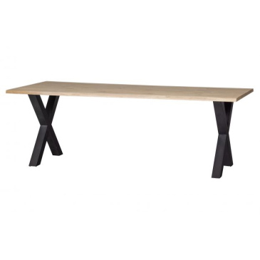 Woood Combi-tablo: Boomstam Eiken 220x90 & Alkmaar Poot