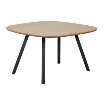 Woood Combi-tablo: Organisch Eiken 130x130 & 2-standen Poot Vierk