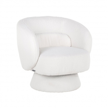 Richmond Draaifauteuil Senna Wit Furry