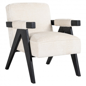Richmond Fauteuil Cooper Wit Chenille