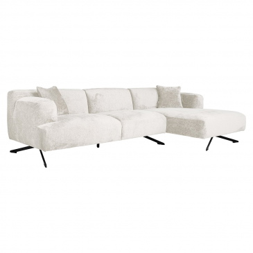 Richmond Bank Donovan 3-Zits + Lounge Rechts Crème Fusion