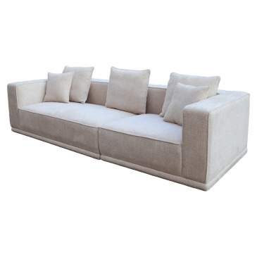 Richmond Bank Lusso 3-zits Beige Chenille