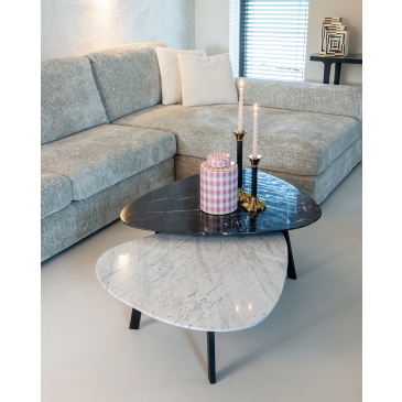 Richmond Salontafel Trocadero Set Van 2 Zwart/Wit