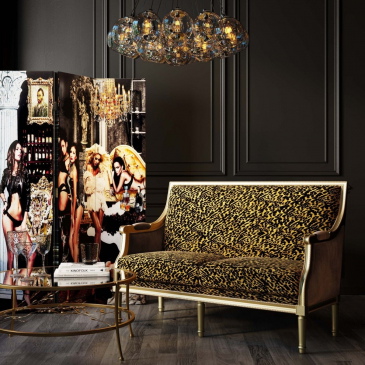 Kare Design Bank Regency Luipaard 2-Zits