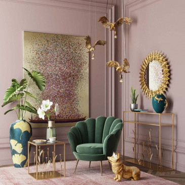 Kare Design Hanglamp Owl Goud 60cm