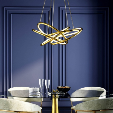 Kare Design Hanglamp Saturn Goud LED