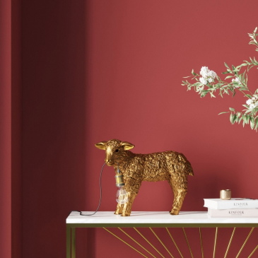 Kare Design Tafellamp Flower Sheep Goud