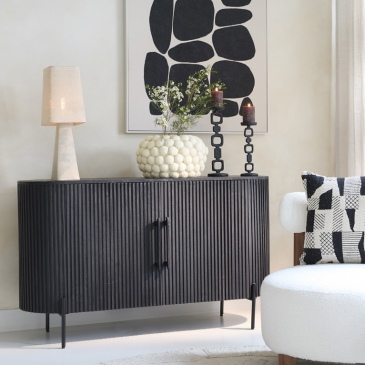 Light & Living Dressoir Dumosi Zwart 140cm