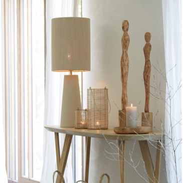 Light & Living Lampvoet Yelos Mat Crème L