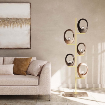 Kare Design Vloerlamp Five Loops 173cm