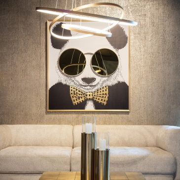 Richmond Wanddecoratie Shiny Panda 118x130cm