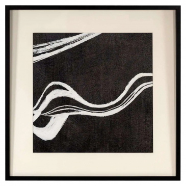 Richmond Wanddecoratie Jozra Zwart 80x80cm