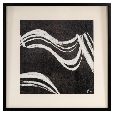 Richmond Wanddecoratie Jozy Zwart 80x80cm