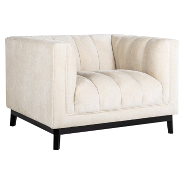 Richmond Fauteuil Beaudy Wit Chenille Fr-Bergen