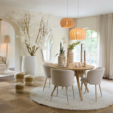 Light & Living Eettafel Quenza Mangohout Ø120cm