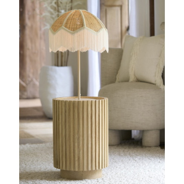 Light & Living Bijzettafel Kiyose Mangohout Ø33cm