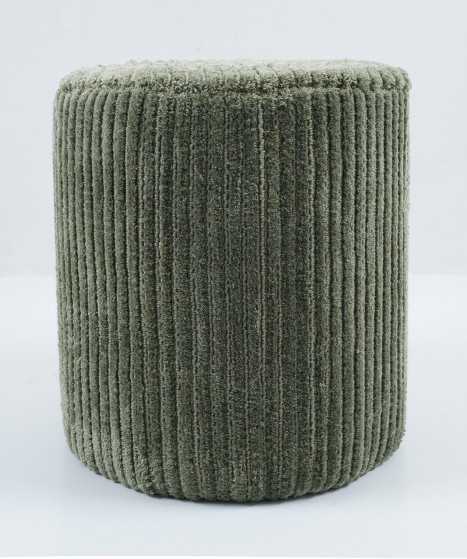 Poef Ribbed Groen - Giga Living