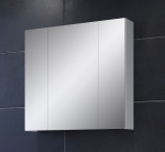 Spiegelkast Devon Hoogglans Wit 3-Deurs 80x75cm