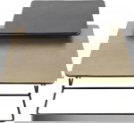 Kare Design Salontafel Diego Brons/Zwart Set van 2