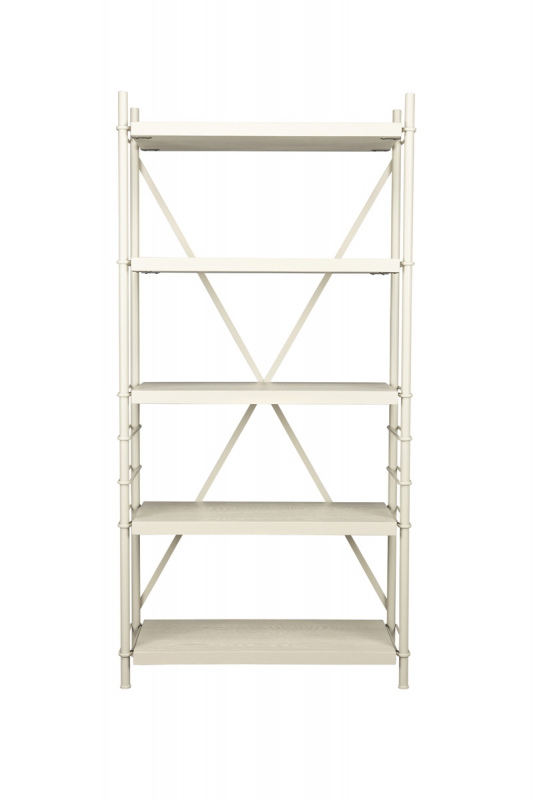 Dutchbone Stellingkast Iron Beige Hoog