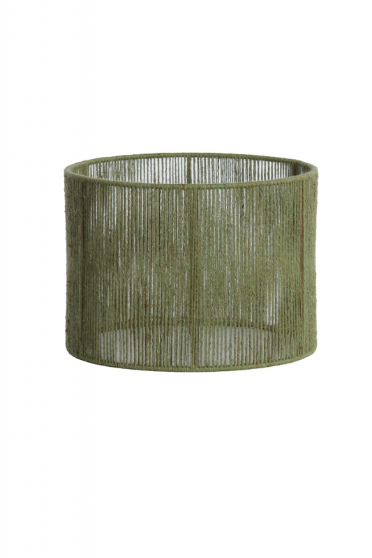 Light & Living Lampenkap Tossa Rond Jute Groen Ø40cm