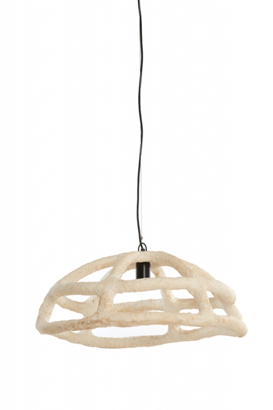 Light & Living Hanglamp Porila Crème Ø59cm