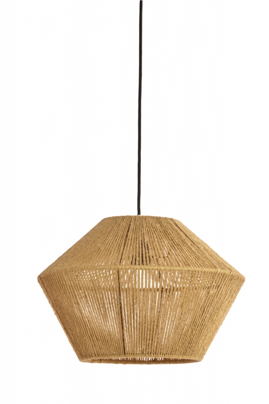 Light & Living Hanglamp Fugia Jute Licht Groen Ø40cm