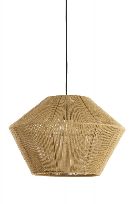 Light & Living Hanglamp Fugia Jute Licht Groen Ø50cm