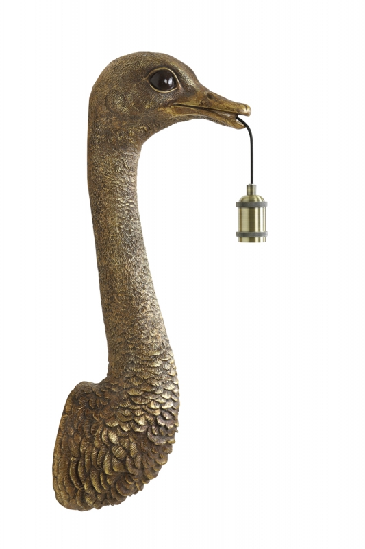 Light & Living Wandlamp Ostrich Antiek Brons 72cm