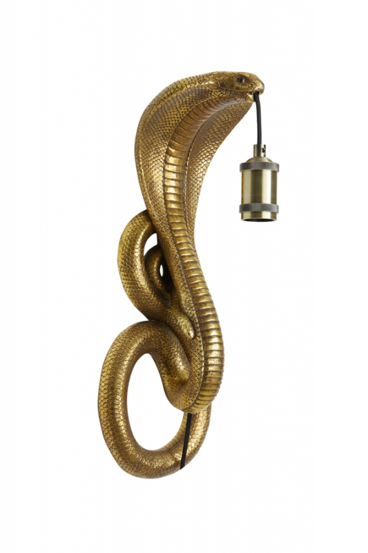 Light & Living Wandlamp Snake Antiek Brons 52cm