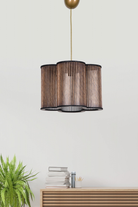 Hanglamp Panier Zwart/Roségoud