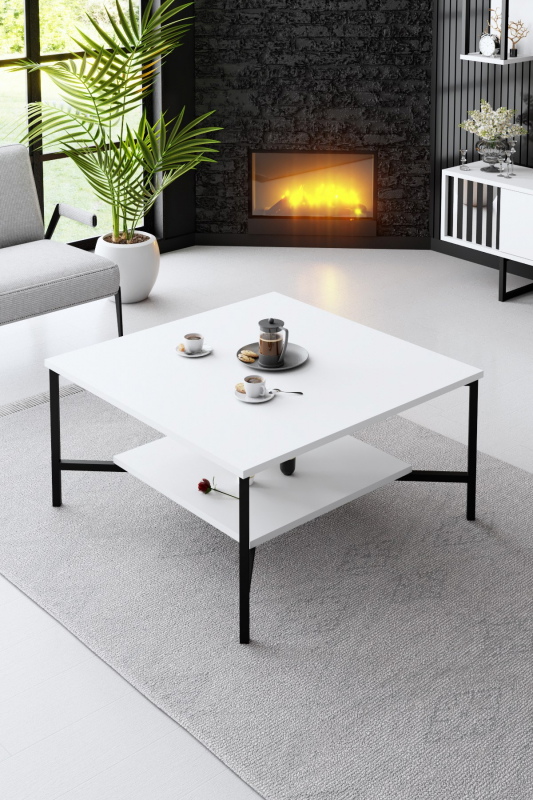 Salontafel Black Line Wit