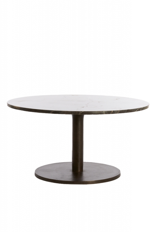 Light & Living Salontafel Pazo Marmer Donkerbruin Ø76cm