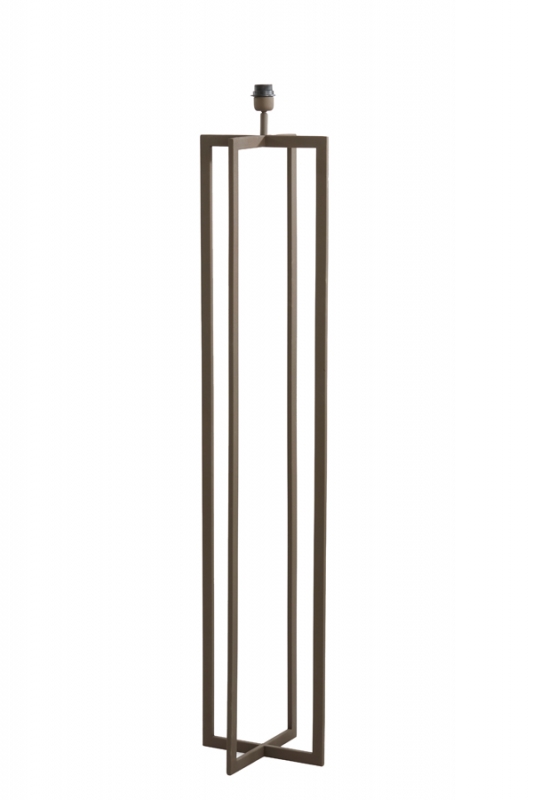 Light & Living Vloerlamp Mace Bruin 140cm