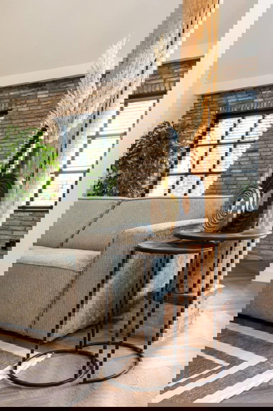 Richmond Bijzettafel Tulum Set Van 2 Brushed Goud