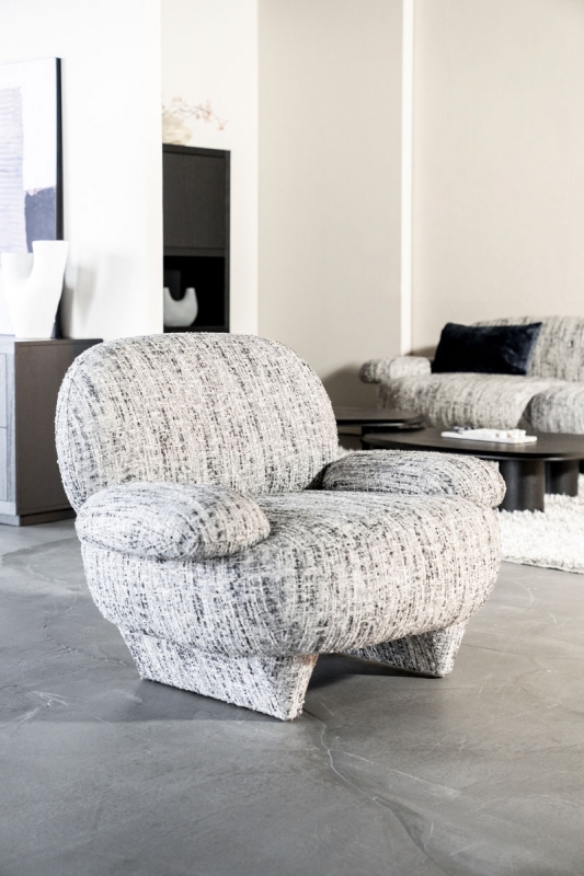 Eleonora Fauteuil Jayden Grijs Barkley