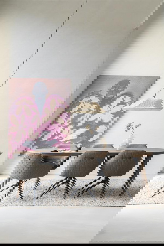 Eleonora Eettafel Elijah 260x100cm Eiken Bruin