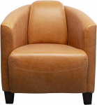 Kare Design Fauteuil Cigar Lounge Leer Lichtbruin