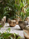 Light & Living Bloempot Lioux Set van 2 Goud Hoog