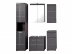 Badkamermeubelset Amanda Hoogglans Grijs Incl. LED Set van 5