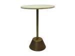 HSM Collection Bijzettafel Marmer Wit/Goud Ø40cm