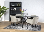 Livingfurn Eettafel Oslo Zwart Acacia Web Poot 200 cm