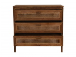 HSM Collection Ladekast Teak Rotan 3-Lades