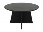 HSM Collection Salontafel Kruispoot Mango Zwart Ø80cm