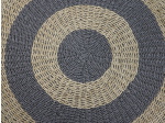 HSM Collection Vloerkleed Raffia/Zeegras Naturel Grijs Ø100cm