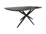 HSM Collection Eettafel Deens Ovaal Angle Mango Zwart 200cm